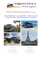 Monddia Voyages, Brochure Groupes, saison 2024