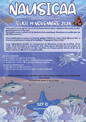 Nausicaa, jeudi 19 novembre 2026