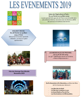 Visuel Les événements de l'année 2019